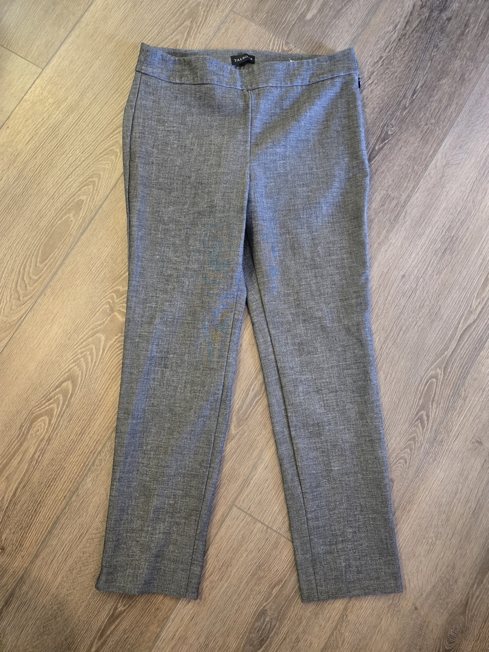 Talbots Gray Straight-Leg Ponte Dress Pants
